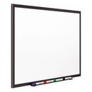 Quartet Classic Porcelain Magnetic Whiteboard, 72 x 48, Black Aluminum Frame