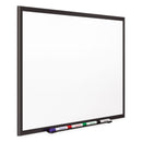 Quartet Classic Porcelain Magnetic Whiteboard, 60 x 36, Black Aluminum Frame