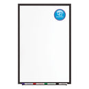 Quartet Classic Porcelain Magnetic Whiteboard, 96 x 48, Black Aluminum Frame