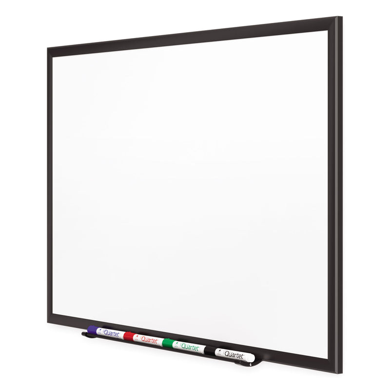 Quartet Classic Porcelain Magnetic Whiteboard, 48 x 36, Black Aluminum Frame