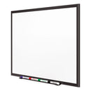 Quartet Classic Porcelain Magnetic Whiteboard, 60 x 36, Black Aluminum Frame