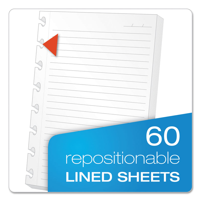 Ampad Versa Crossover Notebook, 3 Subject, Wide/Legal Rule, Navy Cover, 11 x 8.5, 60 Sheets