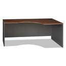 Bush Series C Collection Corner Desk Module, Right, 71.13" x 35.5" x 29.88", Hansen Cherry/Graphite Gray