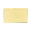 Universal Top Tab File Folders, 1/3-Cut Tabs: Assorted, Letter Size, 0.75" Expansion, Manila, 100/Box