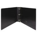 Universal Ledger-Size Round Ring Binder with Label Holder, 3 Rings, 2" Capacity, 11 x 17, Black