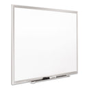 Quartet Classic Series Porcelain Magnetic Board, 96 x 48, White, Silver Aluminum Frame