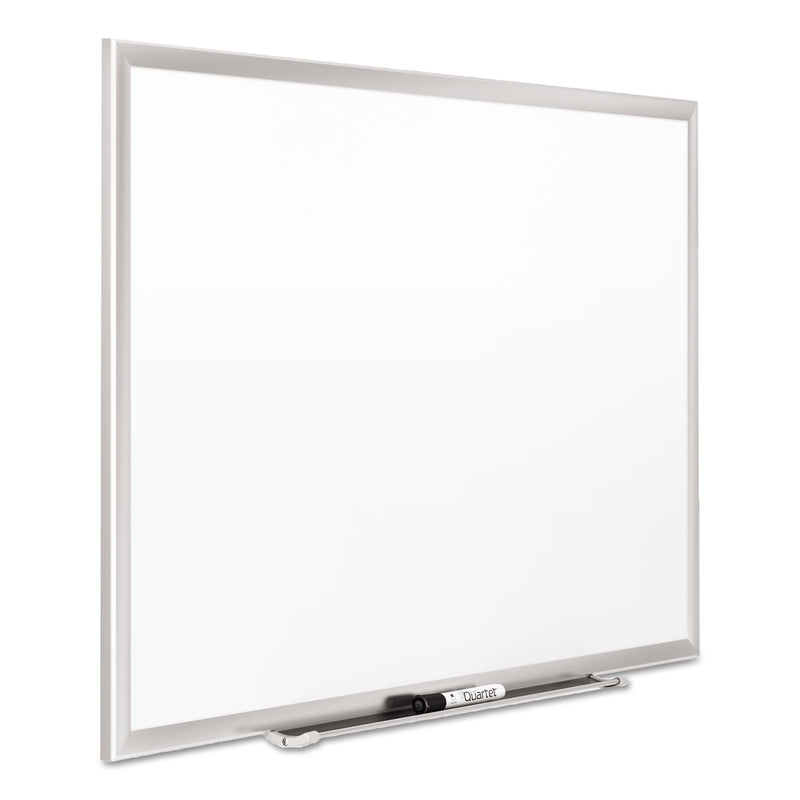 Quartet Classic Series Porcelain Magnetic Board, 96 x 48, White, Silver Aluminum Frame