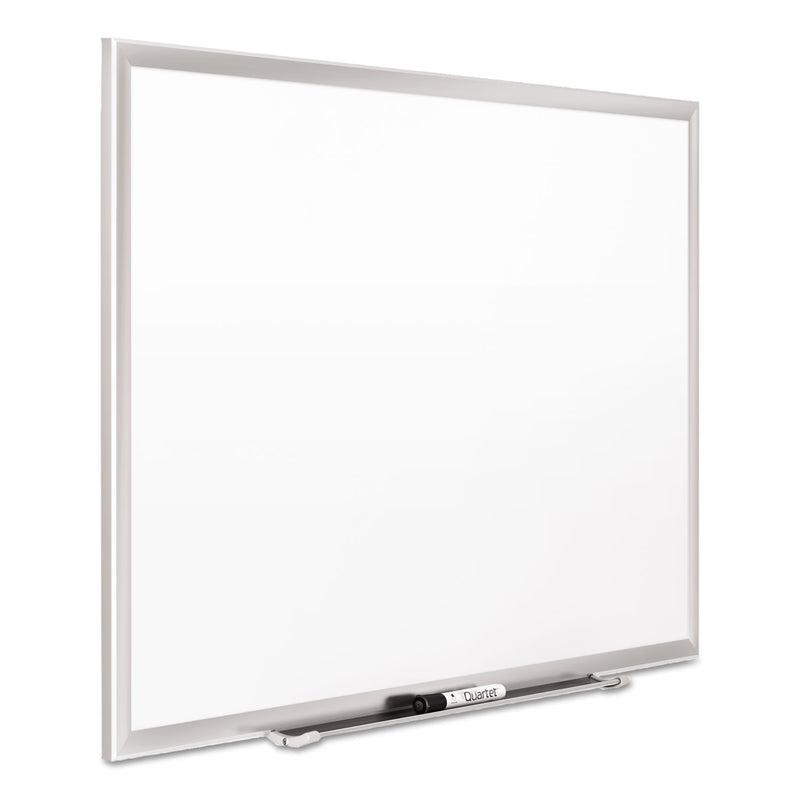 Quartet Classic Series Porcelain Magnetic Board, 60 x 36, White, Silver Aluminum Frame