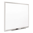 Quartet Classic Series Porcelain Magnetic Board, 36 x 24, White, Silver Aluminum Frame