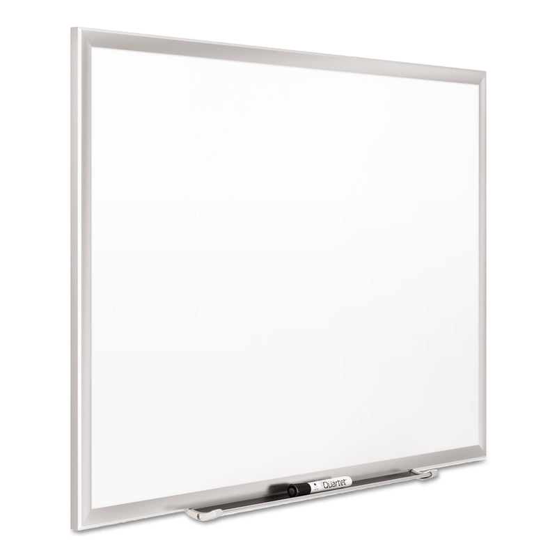 Quartet Classic Series Porcelain Magnetic Board, 48 x 36, White, Silver Alum. Frame