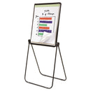 Quartet Ultima Presentation Easel, 27 x 34, White Surface, Black Frame