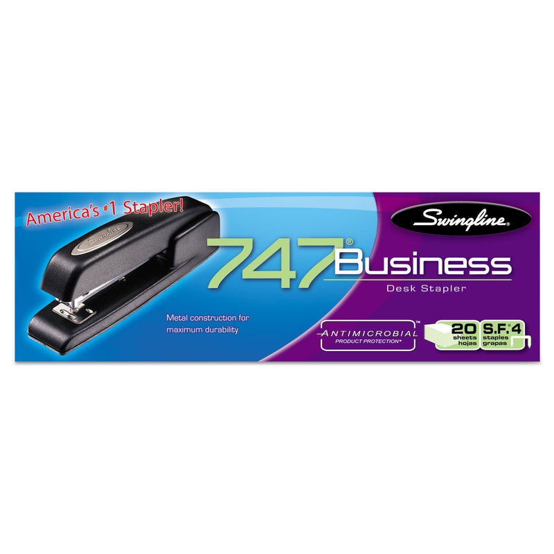 Swingline 747 Business Full Strip Desk Stapler, 25-Sheet Capacity, Black