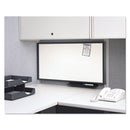 Quartet Prestige Cubicle Total Erase Whiteboard, 36 x 18, White Surface, Graphite Frame
