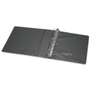 Universal Deluxe Non-View D-Ring Binder with Label Holder, 3 Rings, 2" Capacity, 11 x 8.5, Black