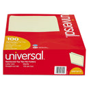 Universal Double-Ply Top Tab Manila File Folders, Straight Tabs, Letter Size, 0.75" Expansion, Manila, 100/Box