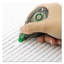 Tombow MONO Correction Tape, Non-Refillable, Gray/Clear Applicator, 0.17" x 394", White Tape