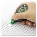 Tombow MONO Correction Tape, Non-Refillable, Gray/Clear Applicator, 0.17" x 394", White Tape, 4/Pack