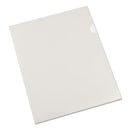 Universal Project Folders, Letter Size, Clear, 25/Pack