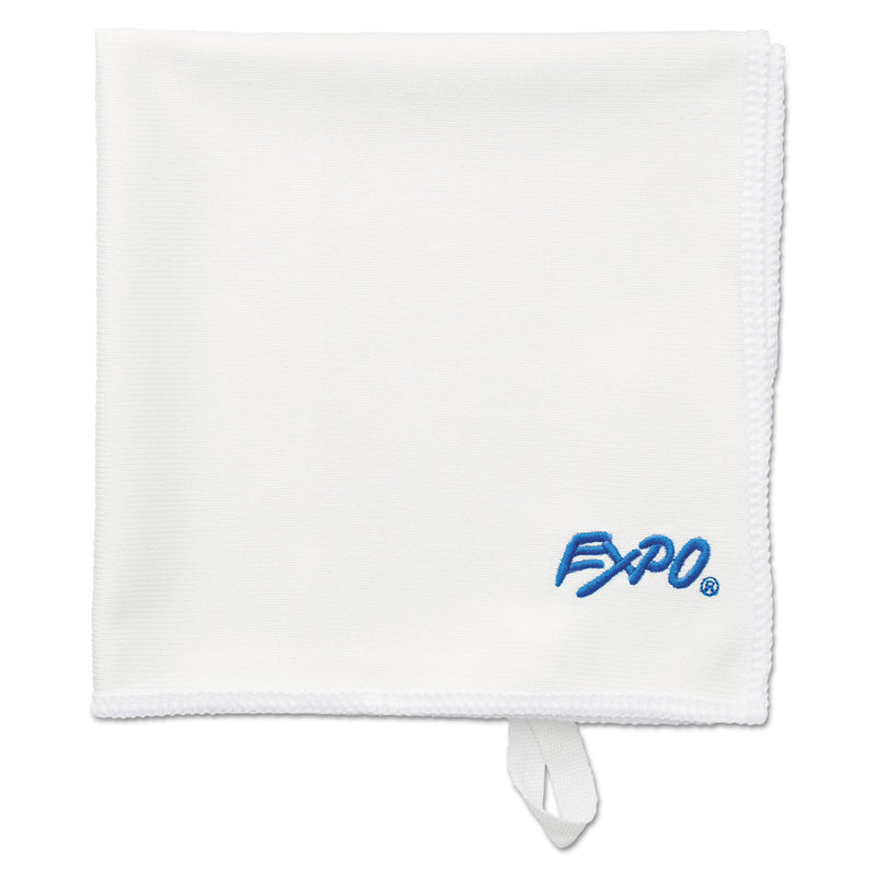EXPO Microfiber Cleaning Cloth, 12 x 12, White