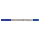 Parker Refill for Parker Roller Ball Pens, Medium Conical Tip, Blue Ink