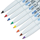 EXPO Vis-a-Vis Wet Erase Marker, Fine Bullet Tip, Assorted Colors, 8/Set