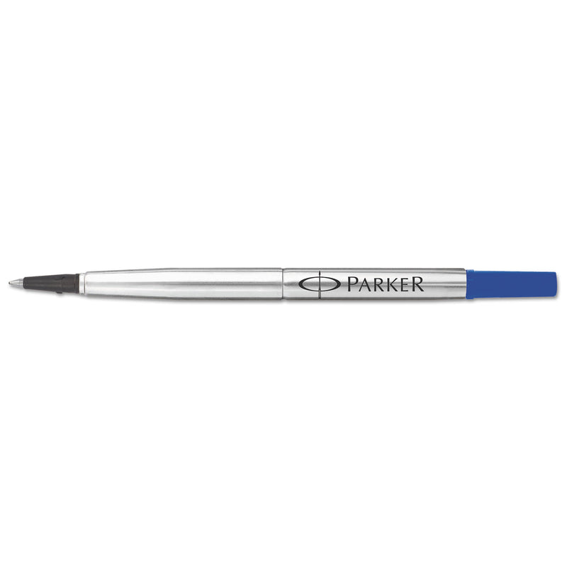 Parker Refill for Parker Roller Ball Pens, Medium Conical Tip, Blue Ink