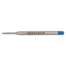 Parker Refill for Parker Ballpoint Pens, Medium Conical Tip, Blue Ink