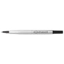 Parker Refill for Parker Roller Ball Pens, Medium Conical Tip, Black Ink