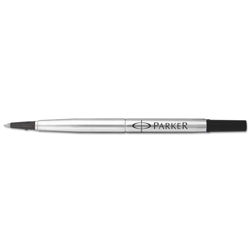 Parker Refill for Parker Roller Ball Pens, Medium Conical Tip, Black Ink