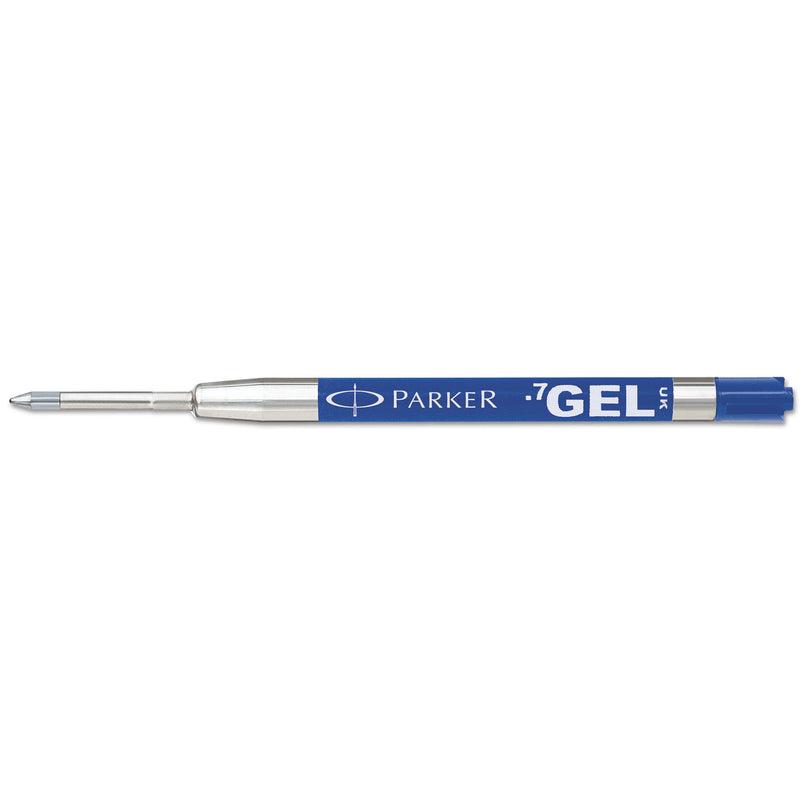 Parker Refill for Parker Retractable Gel Ink Roller Ball Pens, Medium Conical Tip, Blue Ink, 2/Pack