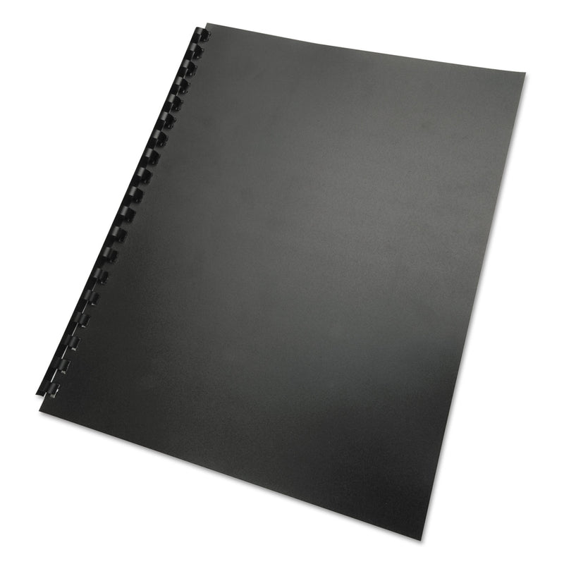GBC 100% Recycled Poly Binding Cover, Black, 11 x 8.5, Unpunched, 25/Pack