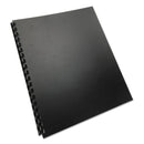 GBC 100% Recycled Poly Binding Cover, Black, 11 x 8.5, Unpunched, 25/Pack