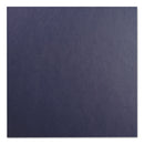 GBC Leather-Look Presentation Covers for Binding Systems, Navy, 11.25 x 8.75, Unpunched, 100 Sets/Box