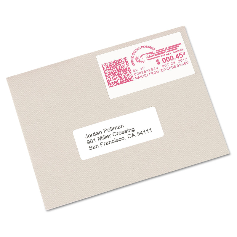 Avery Postage Meter Labels for Personal Post Office, 1.78 x 6, White, 2/Sheet, 30 Sheets/Pack, (5289)