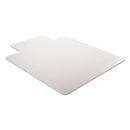 deflecto SuperMat Frequent Use Chair Mat for Medium Pile Carpet, 45 x 53, Wide Lipped, Clear