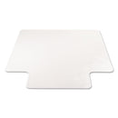 deflecto SuperMat Frequent Use Chair Mat, Med Pile Carpet, Flat, 36 x 48, Lipped, Clear