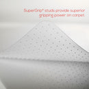 deflecto EconoMat Occasional Use Chair Mat, Low Pile Carpet, Flat, 36 x 48, Lipped, Clear