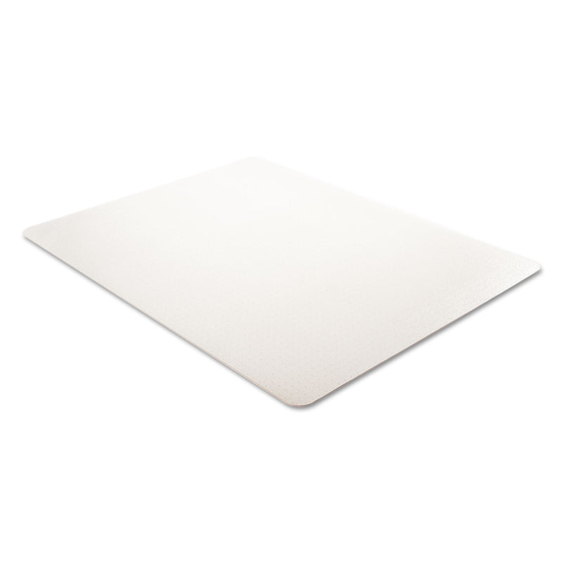 deflecto EconoMat Occasional Use Chair Mat, Low Pile Carpet, Flat, 46 x 60, Rectangle, Clear