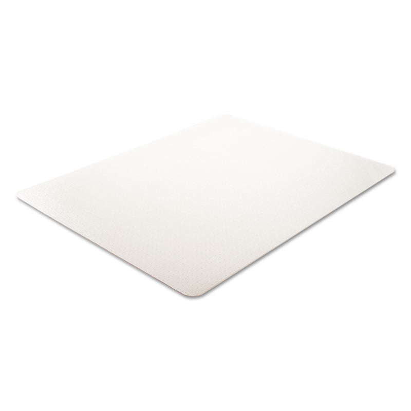 deflecto EconoMat Occasional Use Chair Mat, Low Pile Carpet, Flat, 46 x 60, Rectangle, Clear