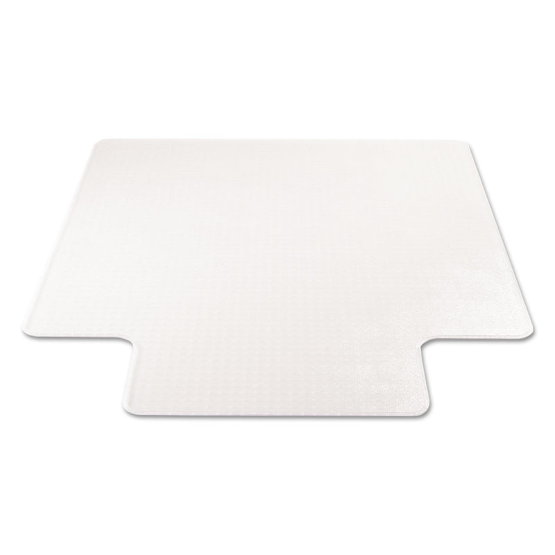 deflecto SuperMat Frequent Use Chair Mat for Medium Pile Carpet, 45 x 53, Wide Lipped, Clear