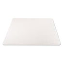 deflecto EconoMat Occasional Use Chair Mat, Low Pile Carpet, Flat, 46 x 60, Rectangle, Clear