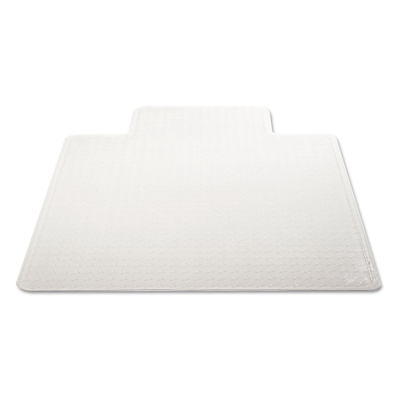 deflecto DuraMat Moderate Use Chair Mat, Low Pile Carpet, Flat, 36 x 48, Lipped, Clear