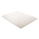 deflecto SuperMat Frequent Use Chair Mat, Medium Pile Carpet, Flat, 46 x 60, Rectangle, Clear