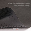 deflecto EconoMat Occasional Use Chair Mat for Low Pile Carpet, 46 x 60, Rectangular, Black