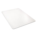 deflecto All Day Use Chair Mat - All Carpet Types, 46 x 60, Rectangle, Clear