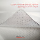 deflecto DuraMat Moderate Use Chair Mat for Low Pile Carpet, 46 x 60, Wide Lipped, Clear