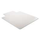 deflecto DuraMat Moderate Use Chair Mat for Low Pile Carpet, 46 x 60, Wide Lipped, Clear