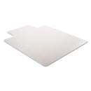 deflecto DuraMat Moderate Use Chair Mat, Low Pile Carpet, Flat, 36 x 48, Lipped, Clear