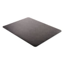 deflecto EconoMat Occasional Use Chair Mat for Low Pile Carpet, 46 x 60, Rectangular, Black