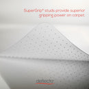 deflecto All Day Use Chair Mat - All Carpet Types, 45 x 53, Rectangle, Clear